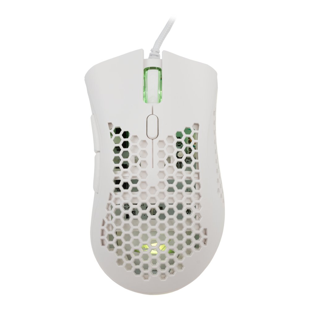 Baracuda CORAL RGB | Bedrade Gaming Muis | USB-A | 12800 DPI | Wit 2 Baracuda CORAL RGB | Bedrade Gaming Muis | USB-A | 12800 DPI | Wit - Afbeelding 2