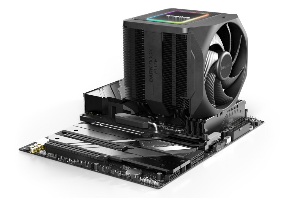 be quiet! Dark Rock Elite | 280W TDP | 168mm Hoogste | 135mm Fans | CPU Luchtkoeler 4 be quiet! Dark Rock Elite | 280W TDP | 168mm Hoogste | 135mm Fans | CPU Luchtkoeler - Afbeelding 4