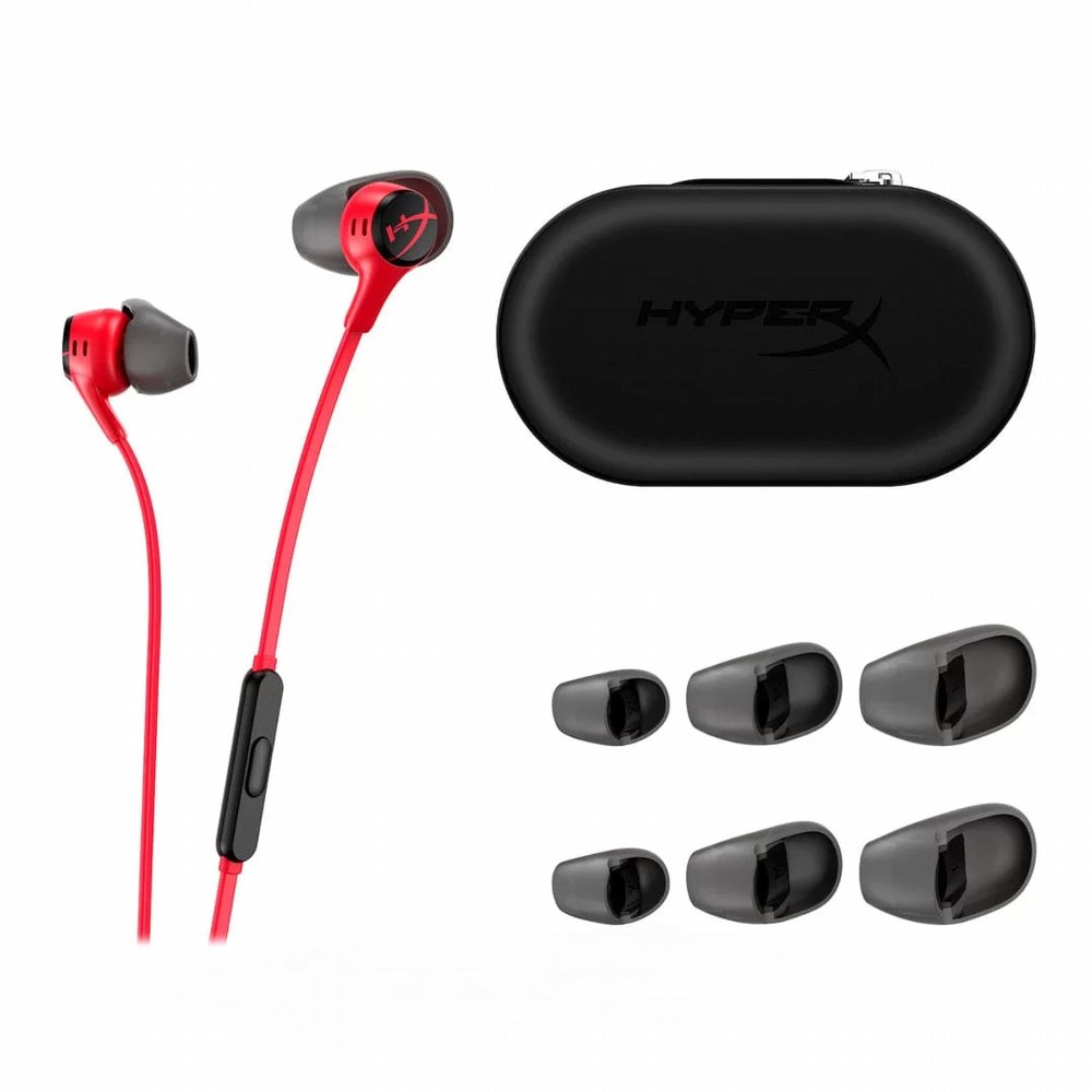 HyperX HyperX Cloud Earbuds II | Bedrade In-ear Gaming Headset | 3.5mm | Rood 2 HyperX HyperX Cloud Earbuds II | Bedrade In-ear Gaming Headset | 3.5mm | Rood - Afbeelding 2