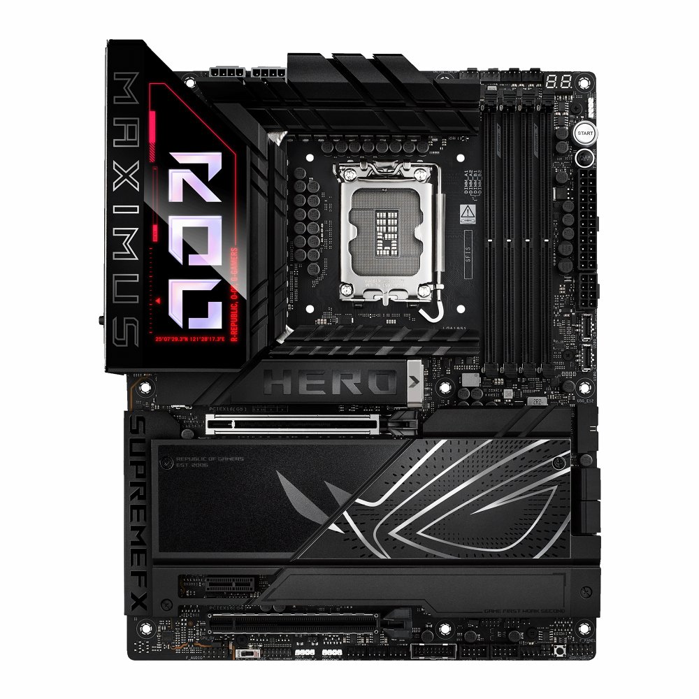 ASUS ROG MAXIMUS Z890 HERO | Socket LGA 1851 | Intel Z890 | 4xDDR5 | ATX | Moederbord 1 ASUS ROG MAXIMUS Z890 HERO | Socket LGA 1851 | Intel Z890 | 4xDDR5 | ATX | Moederbord