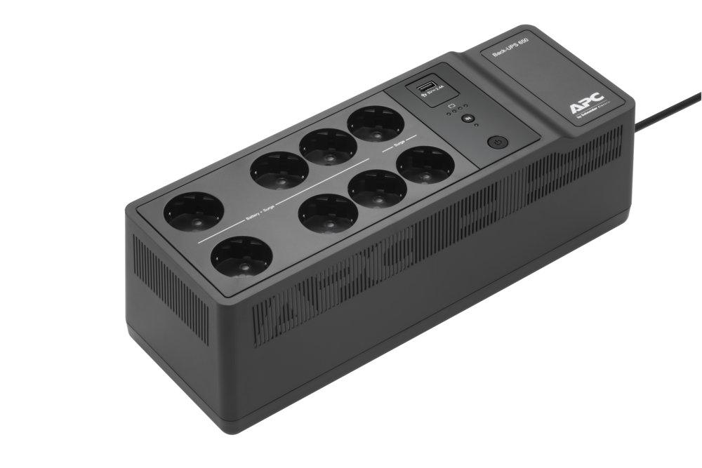 APC Back-UPS BE650G2-GR | 650 VA / 400 W | 8x Schuko Stopcontacten | 1x USB-A Oplaadpoort | LED-statusindicator | Vervangbare Batterij | Compacte Tower UPS 7 APC Back-UPS BE650G2-GR | 650 VA / 400 W | 8x Schuko Stopcontacten | 1x USB-A Oplaadpoort | LED-statusindicator | Vervangbare Batterij | Compacte Tower UPS - Afbeelding 7