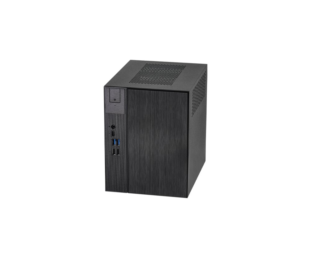 ASRock DeskMeet X300 Barebone Desktop PC | Zonder AM4-processor, DDR4-geheugen, opslag en besturingssysteem 2 DDR4-geheugen