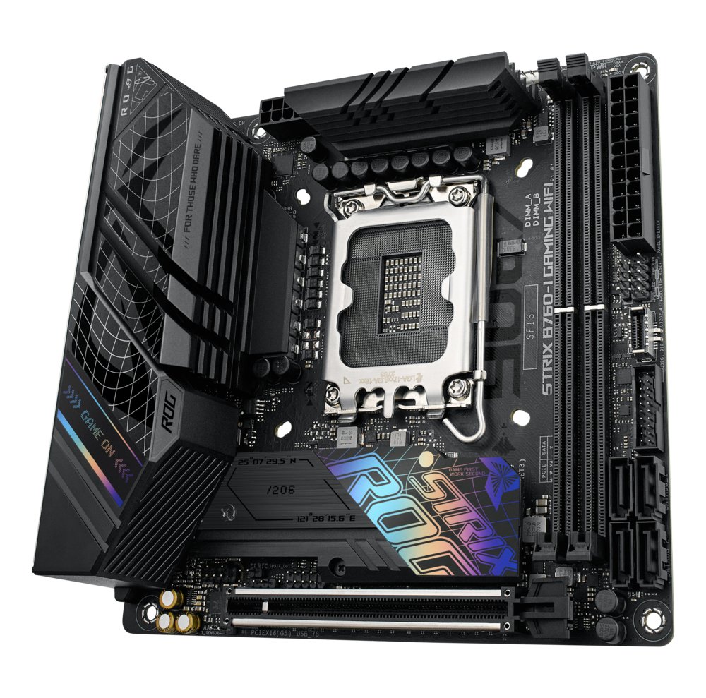 ASUS ROG STRIX B760-I GAMING WIFI | Socket LGA 1700 | Intel B760 | 2xDDR5 | Mini-ITX | Moederbord 8 ASUS ROG STRIX B760-I GAMING WIFI | Socket LGA 1700 | Intel B760 | 2xDDR5 | Mini-ITX | Moederbord - Afbeelding 8