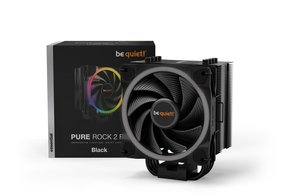 be quiet! Pure Rock 2 FX RGB | 150W TDP | 155mm Hoogte | 120mm Fan | CPU Luchtkoeler 5 be quiet! Pure Rock 2 FX RGB | 150W TDP | 155mm Hoogte | 120mm Fan | CPU Luchtkoeler - Afbeelding 5