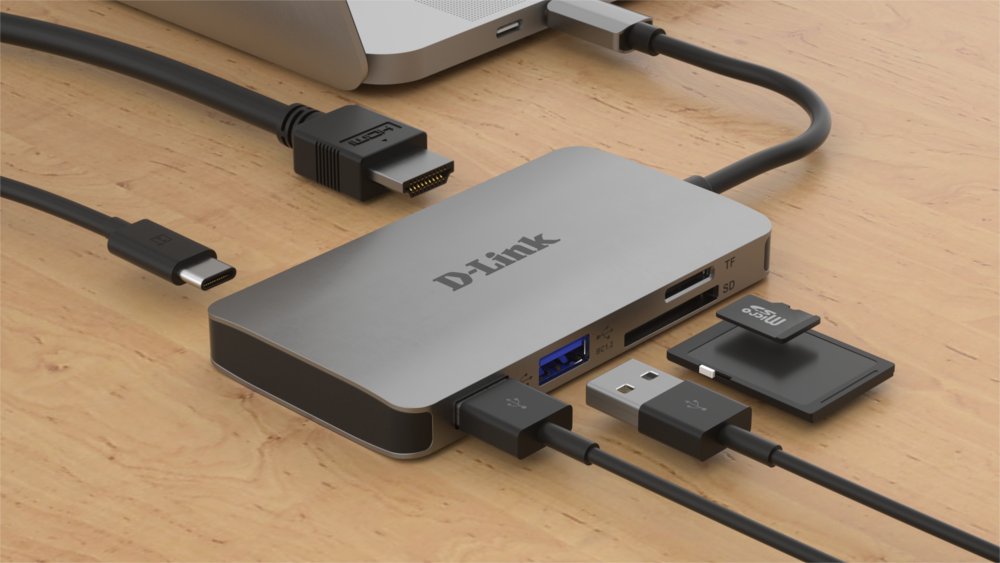 D-Link DUB-M610 | Docking Station & Poortreplicator | USB-C 3.2 Gen 1 | Aluminium/Zwart 4 D-Link DUB-M610 | Docking Station & Poortreplicator | USB-C 3.2 Gen 1 | Aluminium/Zwart - Afbeelding 4