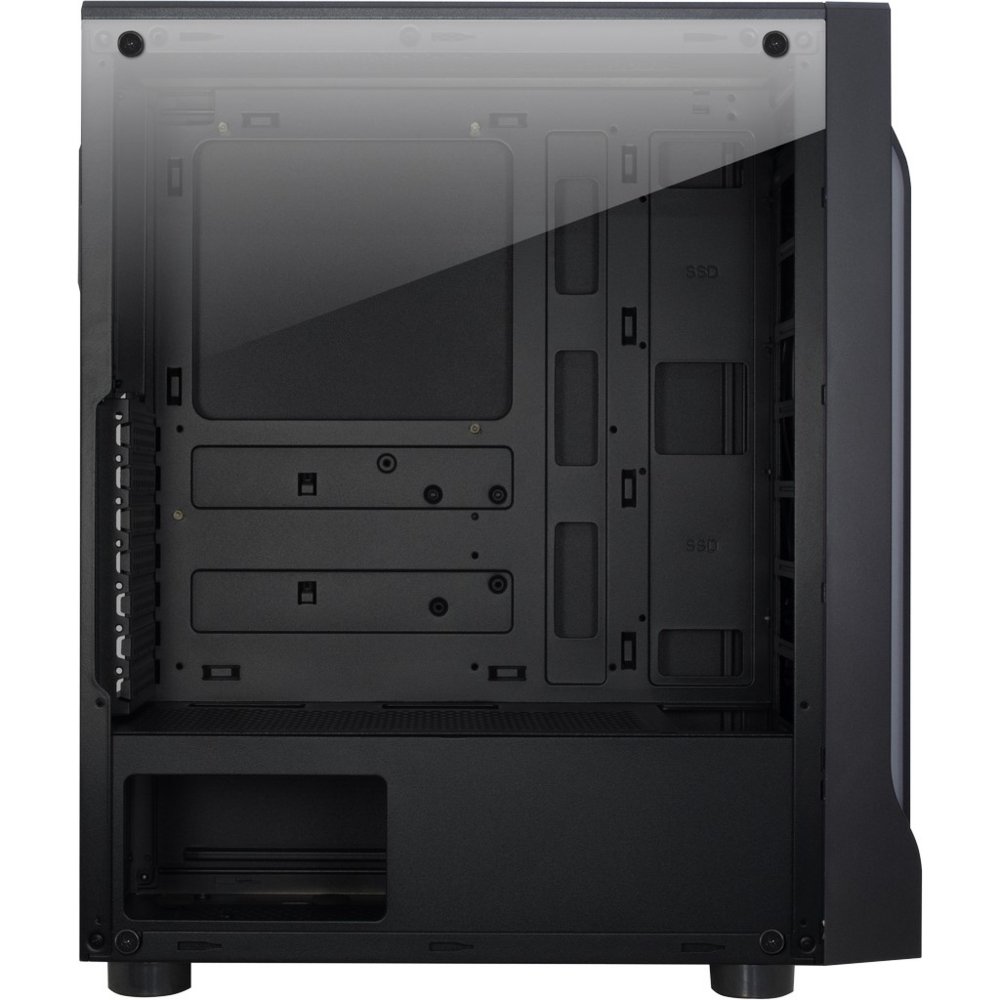 Inter-Tech A-3411 Creek RGB | Midi Tower | Zwart 6 Inter-Tech A-3411 Creek RGB | Midi Tower | Zwart - Afbeelding 6