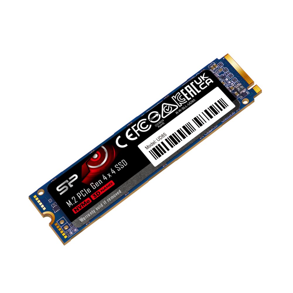 Silicon Power UD85 | 250GB NVMe SSD | M.2 Gen4 | 3.300MB/s Lezen | 1.300MB/s Schrijven 2 Silicon Power UD85 | 250GB NVMe SSD | M.2 Gen4 | 3.300MB/s Lezen | 1.300MB/s Schrijven - Afbeelding 2