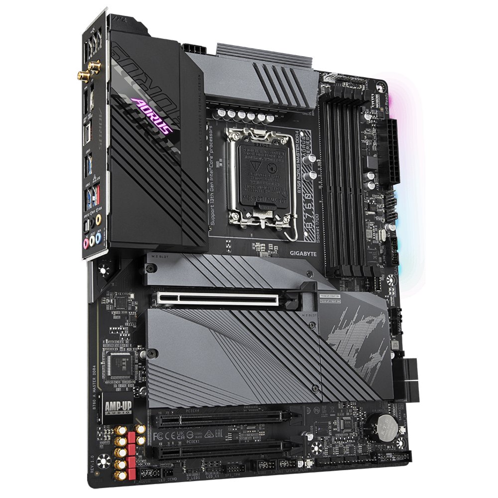 Gigabyte B760 AORUS MASTER DDR4 (rev. 1.0) | Socket LGA 1700 | Intel B760 | 4xDDR4 | ATX | Moederbord 3 Gigabyte B760 AORUS MASTER DDR4 (rev. 1.0) | Socket LGA 1700 | Intel B760 | 4xDDR4 | ATX | Moederbord - Afbeelding 3