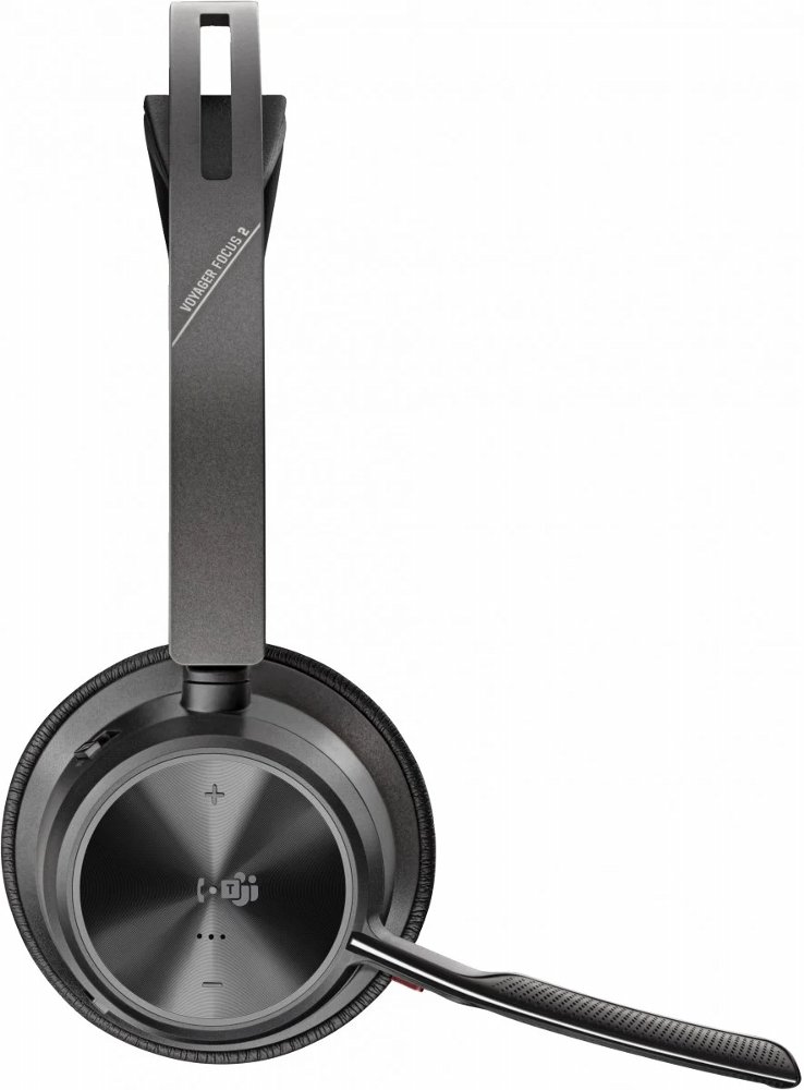 HP Poly Voyager Focus 2 MS Stereo | Bluetooth Headset (ANC) | USB-C (met USB-A Adapter) | Zwart 2 HP Poly Voyager Focus 2 MS Stereo | Bluetooth Headset (ANC) | USB-C (met USB-A Adapter) | Zwart - Afbeelding 2