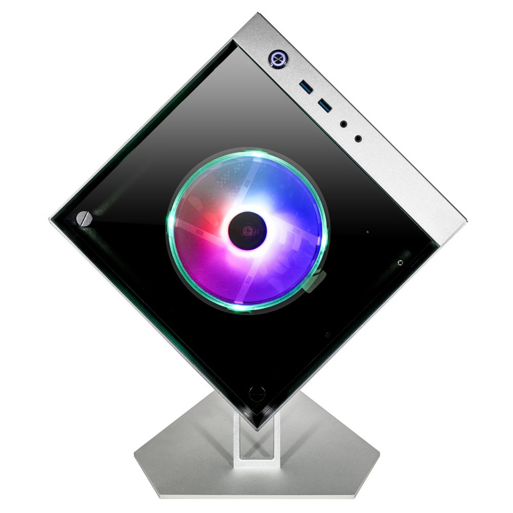 Azza Cube Case Mini 805 | Zilver 2 Azza Cube Case Mini 805 | Zilver - Afbeelding 2