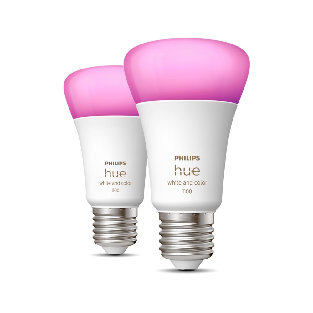 Philips Hue White and Color ambiance A60 - E27 slimme lamp - 1100 (2-pack) 1 Philips Hue White and Color ambiance A60 - E27 slimme lamp - 1100 (2-pack)
