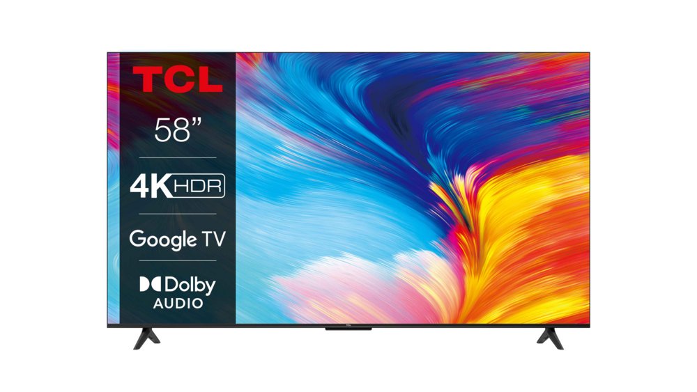 TCL 58P63 | 58'' Ultra HD 4K | LED Smart TV | Wifi | Google TV | HDR10 | 60Hz 2 TCL 58P63 | 58'' Ultra HD 4K | LED Smart TV | Wifi | Google TV | HDR10 | 60Hz - Afbeelding 2