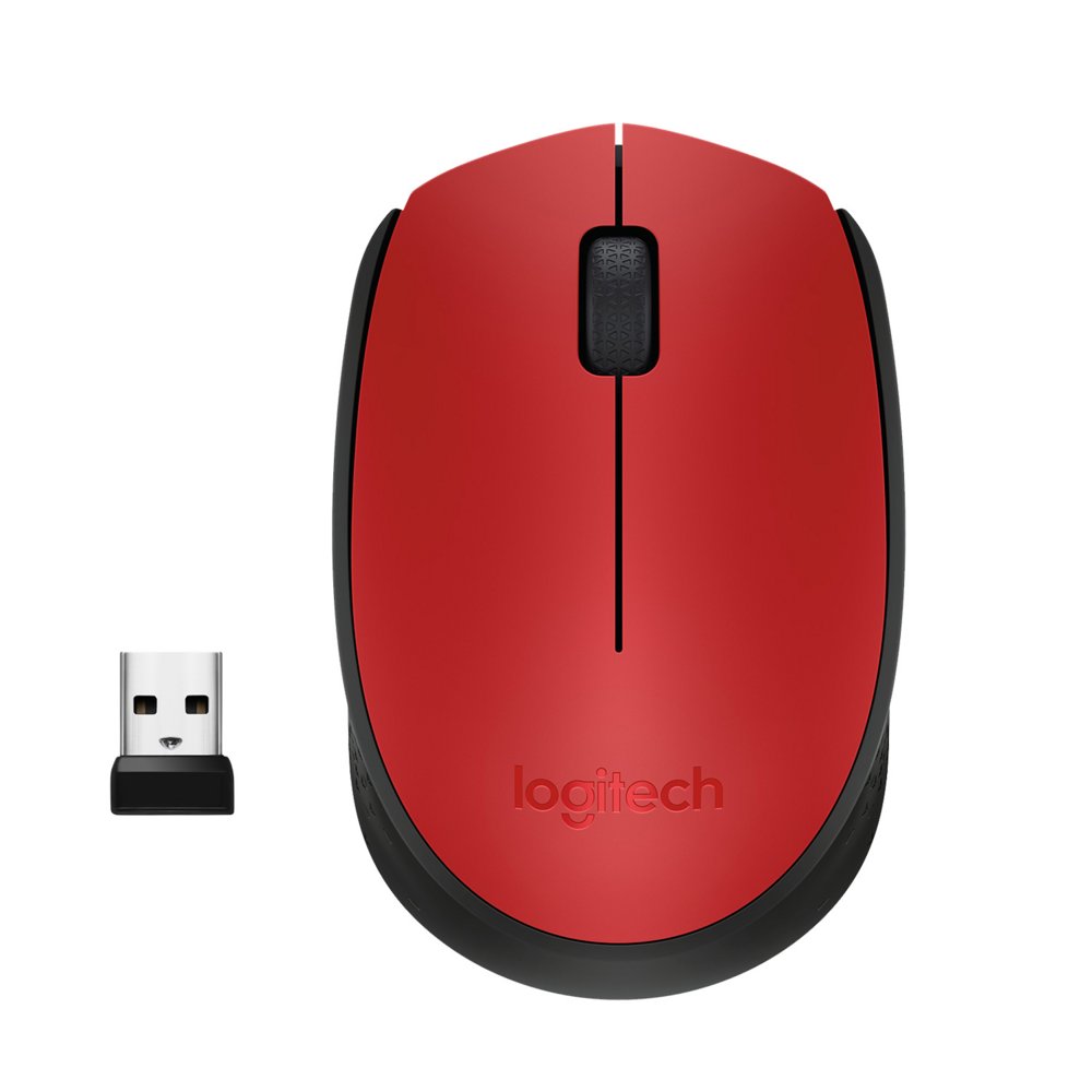 Logitech M171 | Draadloze Muis | Links- en Rechtshandig | RF | 1000 DPI | Rood/Zwart 2 Logitech M171 | Draadloze Muis | Links- en Rechtshandig | RF | 1000 DPI | Rood/Zwart - Afbeelding 2