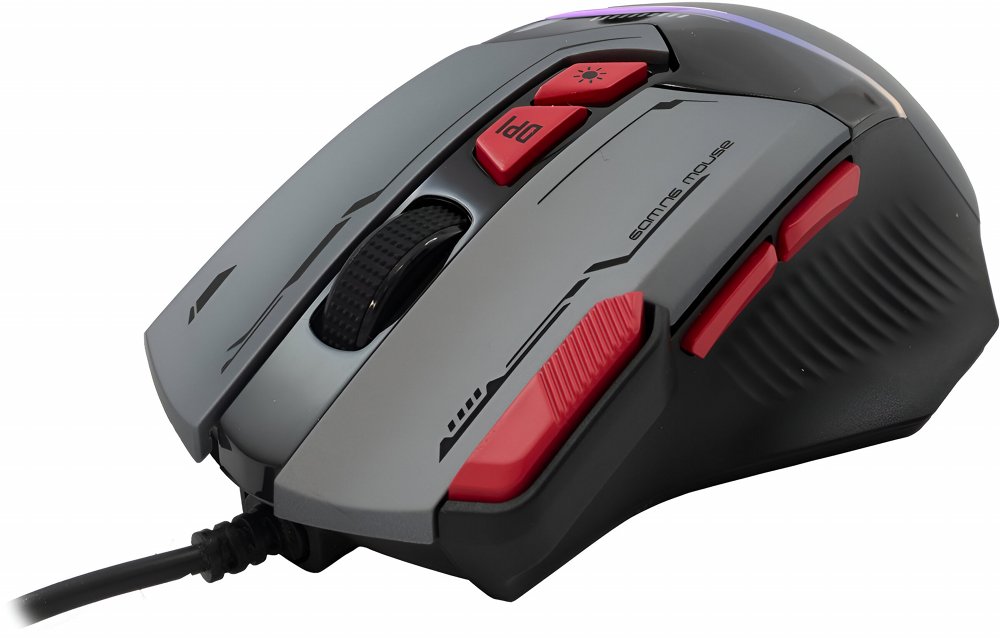 Baracuda MANTA RGB | Bekabelde Gaming Muis | Rechtshandig | USB-A | 12800 DPI | Grijs 2 Baracuda MANTA RGB | Bekabelde Gaming Muis | Rechtshandig | USB-A | 12800 DPI | Grijs - Afbeelding 2
