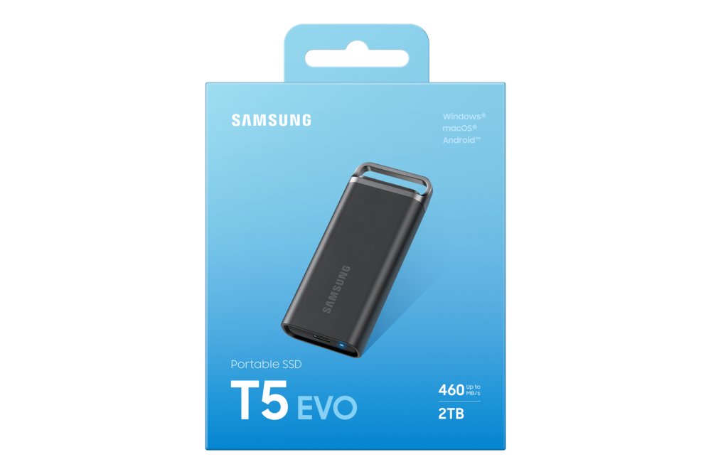 Samsung T5 EVO | Externe SSD | 2TB | USB 3.2 Gen 1 | 460MB/s | Zwart | Compact & Draagbaar 9 Samsung T5 EVO | Externe SSD | 2TB | USB 3.2 Gen 1 | 460MB/s | Zwart | Compact & Draagbaar - Afbeelding 9