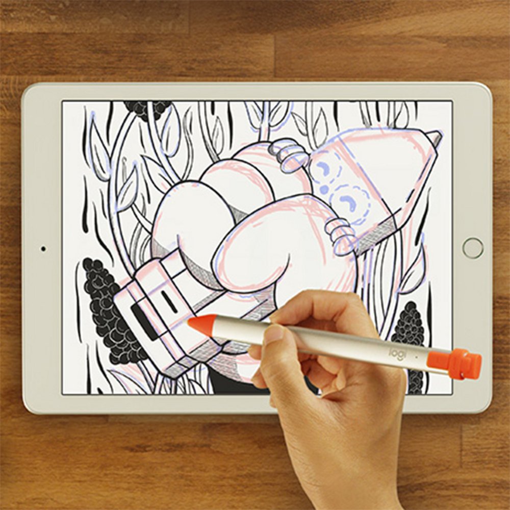 Logitech Crayon Stylus Pen | 20 g | Oranje/Wit 4 Logitech Crayon Stylus Pen | 20 g | Oranje/Wit - Afbeelding 4