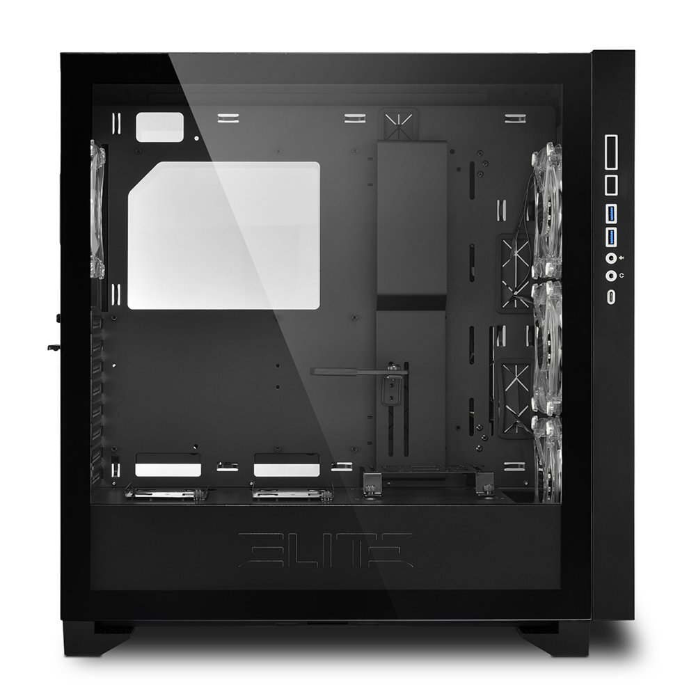 Sharkoon Elite Shark CA300T RGB | Tower Case | Zwart 8 Sharkoon Elite Shark CA300T RGB | Tower Case | Zwart - Afbeelding 8
