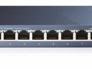 TP-Link TL-SG108 | Unmanaged Switch | 8 Poorten | Gigabit Ethernet (10/100/1000 Mbps) | Zwart