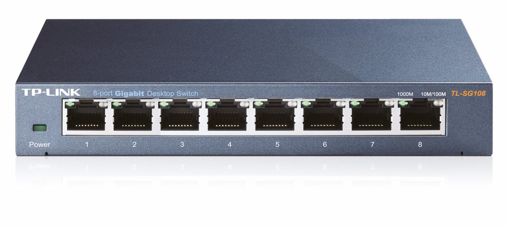 TP-Link TL-SG108 | Unmanaged Switch | 8 Poorten | Gigabit Ethernet (10/100/1000 Mbps) | Zwart 1 TP-Link TL-SG108 | Unmanaged Switch | 8 Poorten | Gigabit Ethernet (10/100/1000 Mbps) | Zwart