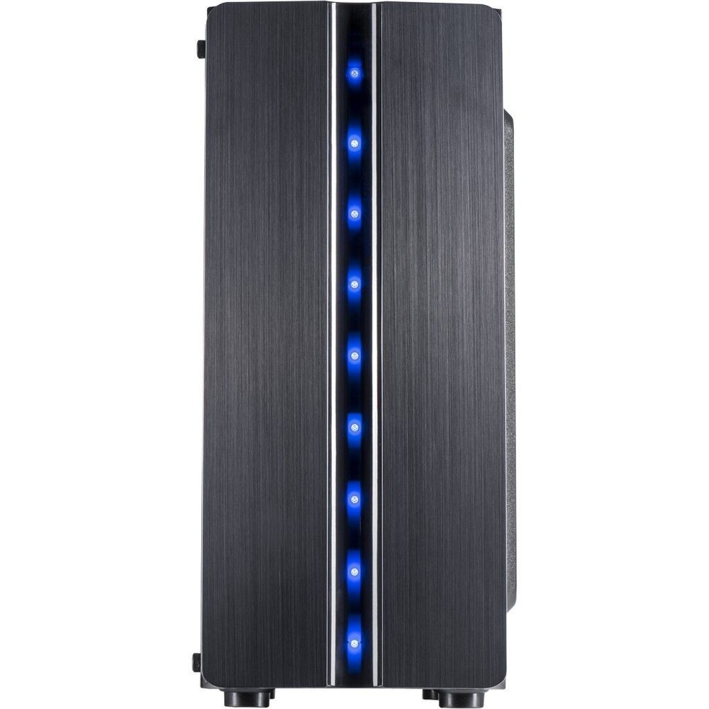 Inter-Tech Thunder Blue Light | Midi Tower Case | Zwart 2 Inter-Tech Thunder Blue Light | Midi Tower Case | Zwart - Afbeelding 2
