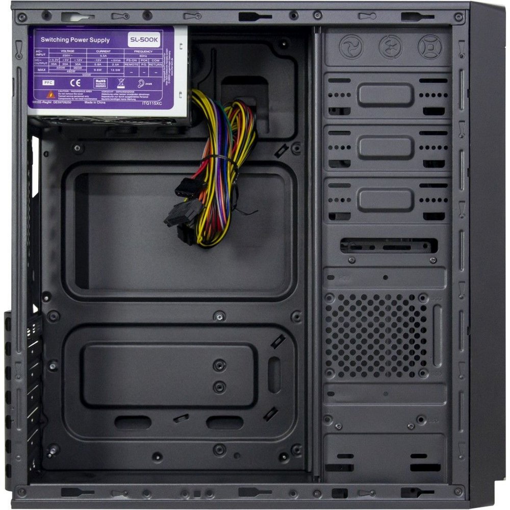 Inter-Tech IT-5916 | Midi Tower Case | 500 Watt Voeding | Zwart 6 Inter-Tech IT-5916 | Midi Tower Case | 500 Watt Voeding | Zwart - Afbeelding 6
