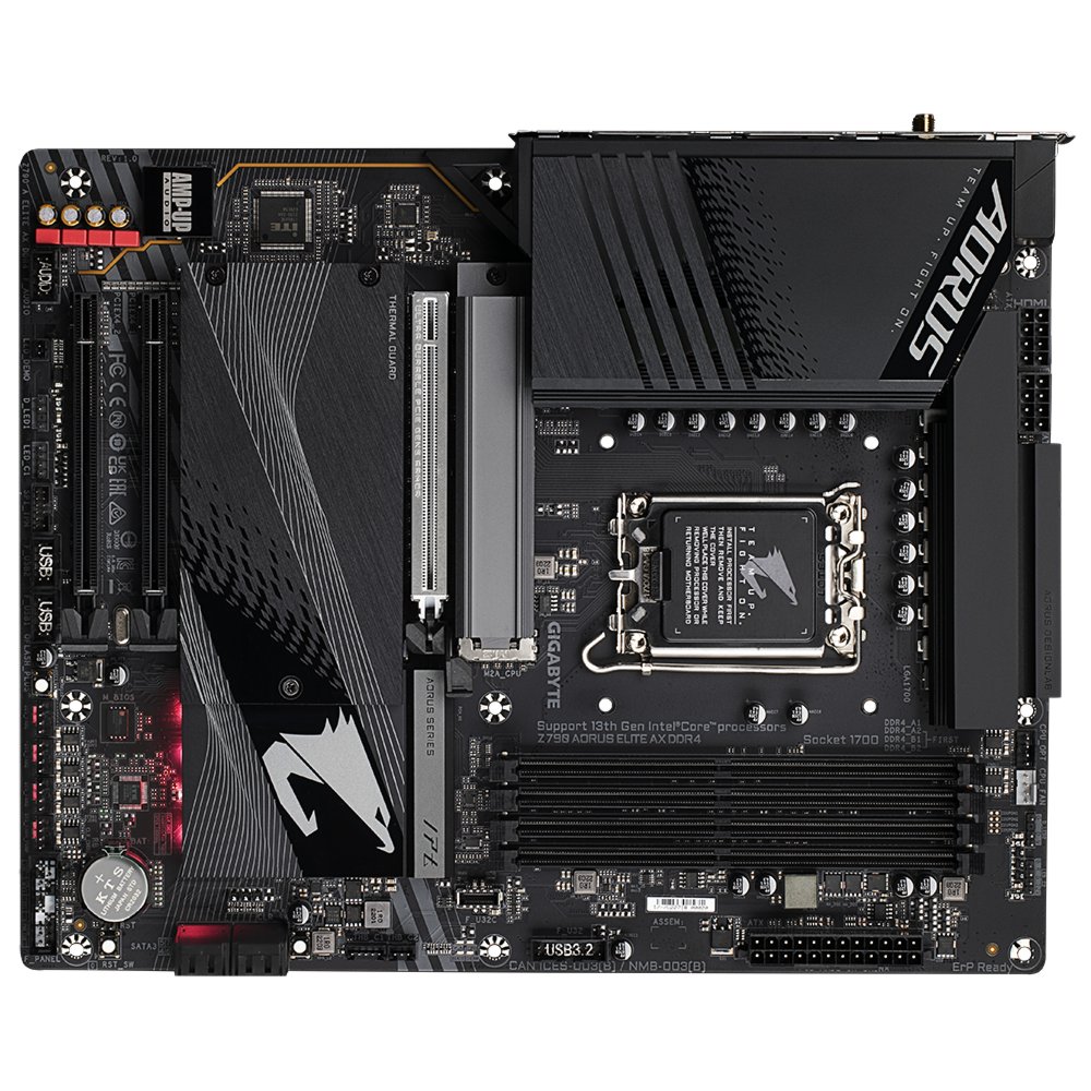 Gigabyte Z790 AORUS ELITE AX DDR4 (REV 1.0) | Socket LGA 1700 | Intel Z790 | 4xDDR4 | ATX | Moederbord 5 Gigabyte Z790 AORUS ELITE AX DDR4 (REV 1.0) | Socket LGA 1700 | Intel Z790 | 4xDDR4 | ATX | Moederbord - Afbeelding 5