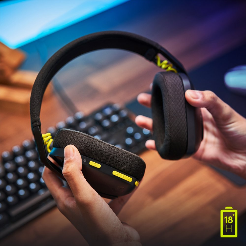 Logitech G435 Wireless Gaming Headset | Bluetooth & Lightspeed | Hoofdband | Zwart 3 Logitech G435 Wireless Gaming Headset | Bluetooth & Lightspeed | Hoofdband | Zwart - Afbeelding 3