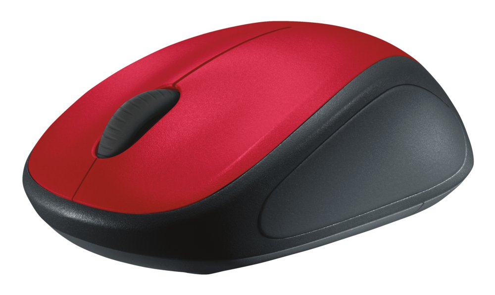 Logitech M235 | Draadloze Muis | Links- en Rechtshandig | RF | 1000 DPI | Rood/Zwart 2 Logitech M235 | Draadloze Muis | Links- en Rechtshandig | RF | 1000 DPI | Rood/Zwart - Afbeelding 2