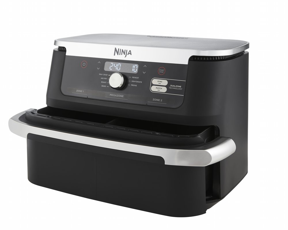 Ninja AF500EU | Airfryer XL Dubbele Mand | 10,4 Liter | 2470 Watt | Zwart 1 Ninja AF500EU | Airfryer XL Dubbele Mand | 10