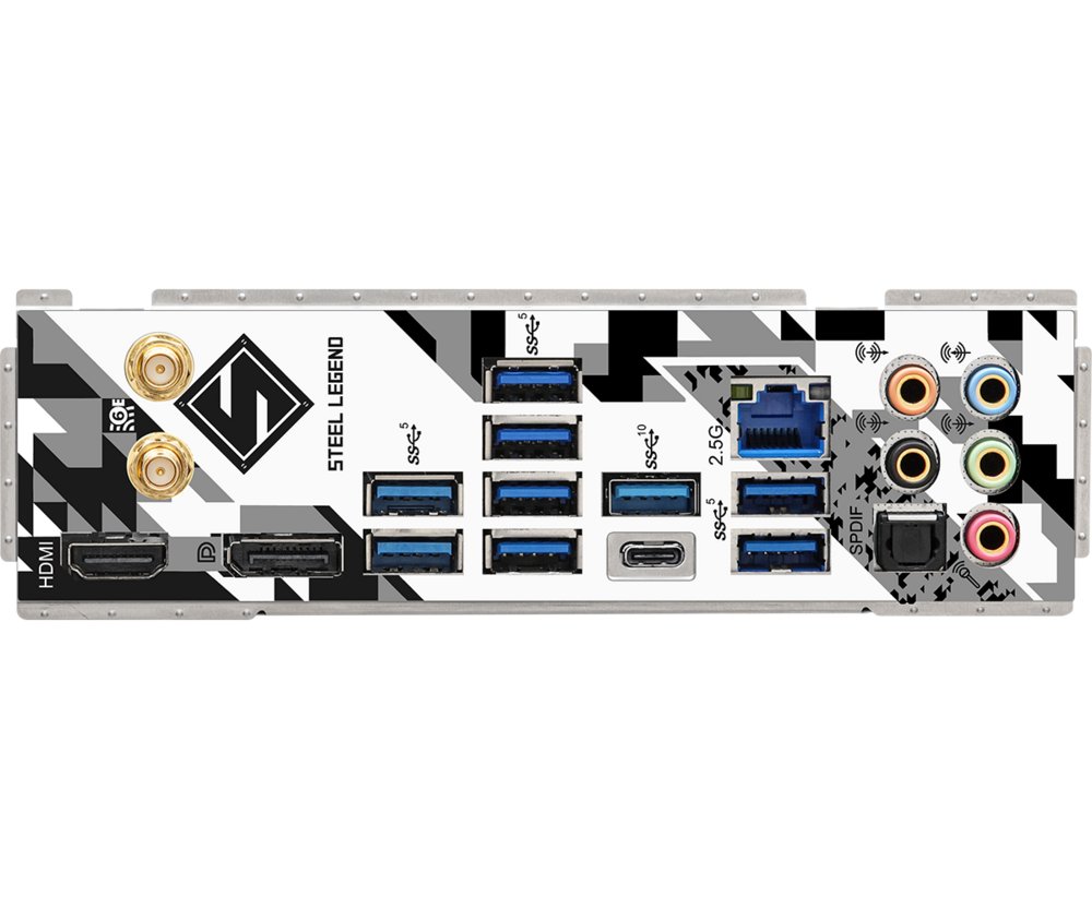 Asrock Z790 Steel Legend WiFi | Socket LGA 1700 | Intel Z790 | 4xDDR5 | ATX | Moederbord 6 Asrock Z790 Steel Legend WiFi | Socket LGA 1700 | Intel Z790 | 4xDDR5 | ATX | Moederbord - Afbeelding 6