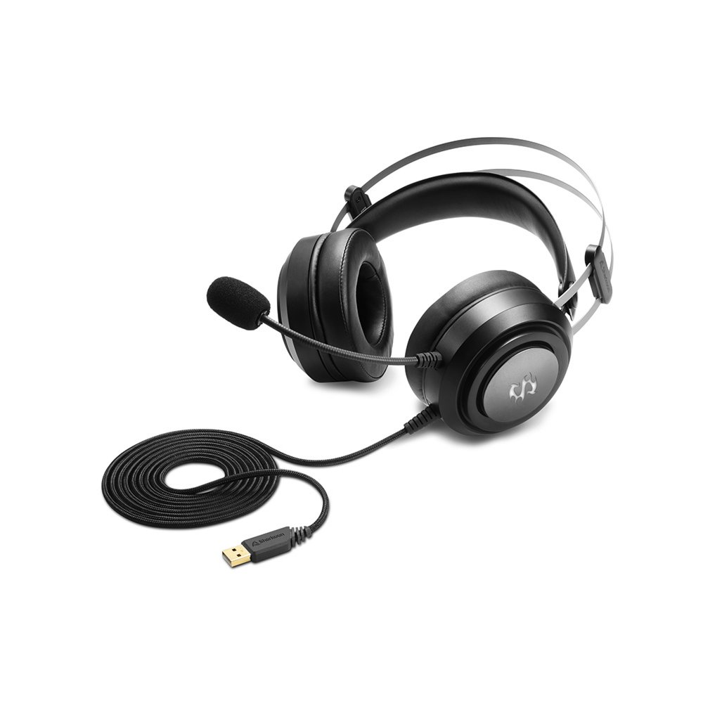 Sharkoon Skiller SGH30 | Bedrade Over-Ear Gaming Headset USB-A | Zwart 2 Sharkoon Skiller SGH30 | Bedrade Over-Ear Gaming Headset USB-A | Zwart - Afbeelding 2