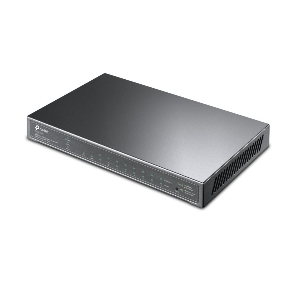 TP-Link TL-SG2210P | Managed Smart Switch | 10 Poorten | Gigabit Ethernet (10/100/1000 Mbps) | 8x PoE+ 3 TP-Link TL-SG2210P | Managed Smart Switch | 10 Poorten | Gigabit Ethernet (10/100/1000 Mbps) | 8x PoE+ - Afbeelding 3