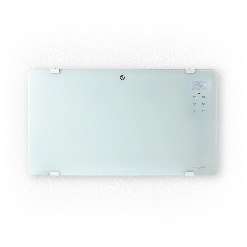 Nedis WIFIHTPL20FWT | Slimme Wi-Fi convectorkachel | 2000 W | Glazen frontpaneel | IP24 | Wit 2 Nedis WIFIHTPL20FWT | Slimme Wi-Fi convectorkachel | 2000 W | Glazen frontpaneel | IP24 | Wit - Afbeelding 2