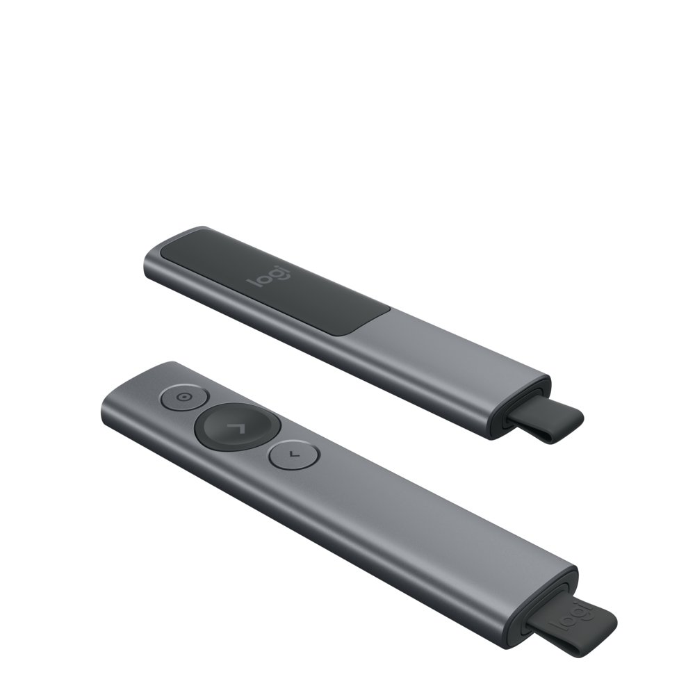 Logitech Spotlight Presenter | Draadloos | Bluetooth & USB 2.4 GHz | Bereik tot 30 meter | Grijs 6 Logitech Spotlight Presenter | Draadloos | Bluetooth & USB 2.4 GHz | Bereik tot 30 meter | Grijs - Afbeelding 6