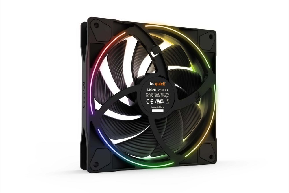 be quiet! Light Wings 140mm PWM High-Speed | Behuizingsventilator 14 cm | Zwart | 1 Stuk 4 be quiet! Light Wings 140mm PWM High-Speed | Behuizingsventilator 14 cm | Zwart | 1 Stuk - Afbeelding 4