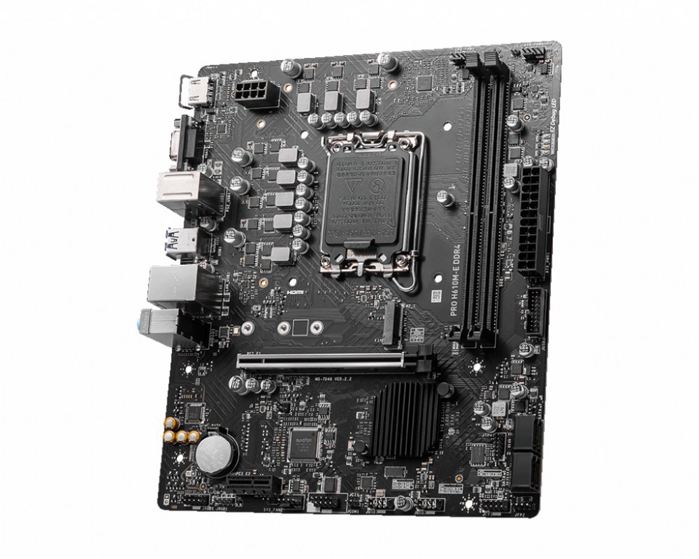 MSI PRO H610M-E | Socket LGA 1700 | Intel H610 | 2xDDR4 | Micro-ATX | Moederbord | RENEWED 3 MSI PRO H610M-E | Socket LGA 1700 | Intel H610 | 2xDDR4 | Micro-ATX | Moederbord | RENEWED - Afbeelding 3