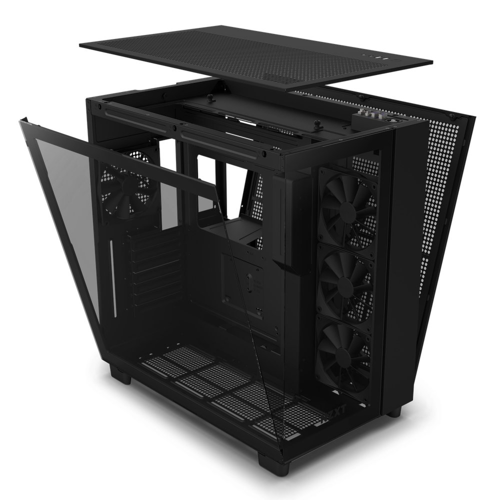 NZXT H9 Flow | Midi Tower Case | Zwart 5 NZXT H9 Flow | Midi Tower Case | Zwart - Afbeelding 5