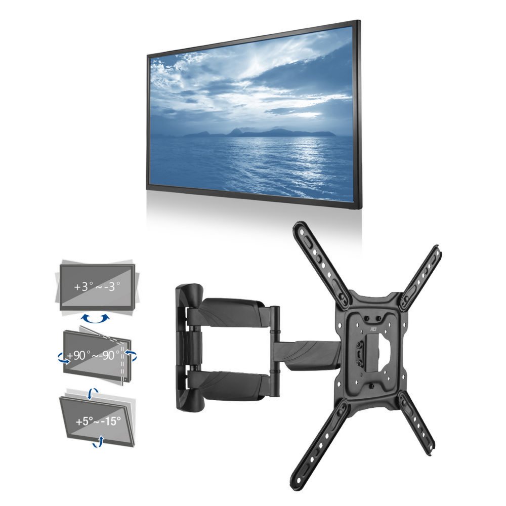 ACT AC8354 | Verstelbare TV-beugel | 23-55" | max 50kg | VESA 400x400 2 ACT AC8354 | Verstelbare TV-beugel | 23-55" | max 50kg | VESA 400x400 - Afbeelding 2
