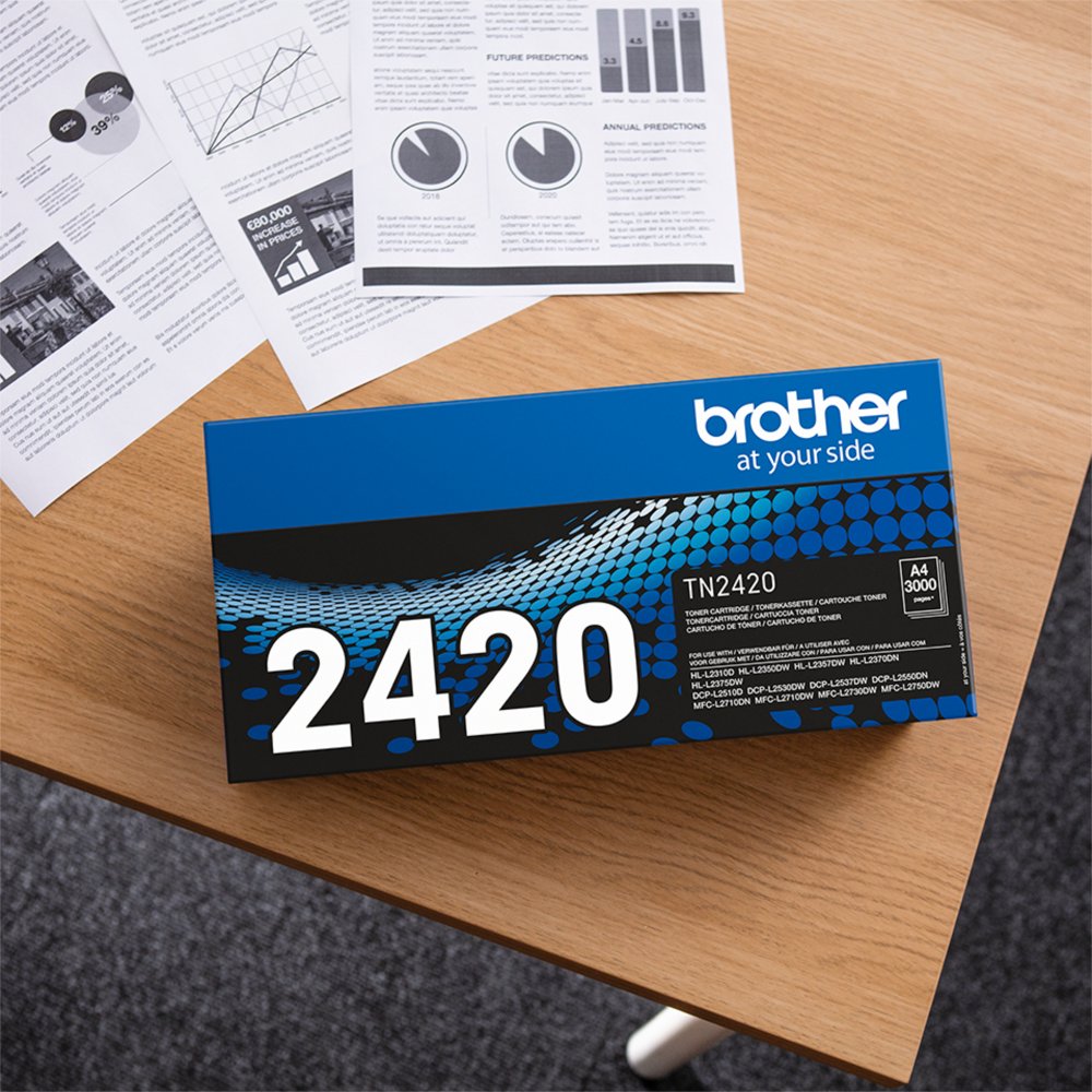 Brother TN-2420 Tonercartridge | Origineel | Zwart | Capaciteit: 3000 Pagina's 4 Brother TN-2420 Tonercartridge | Origineel | Zwart | Capaciteit: 3000 Pagina's - Afbeelding 4