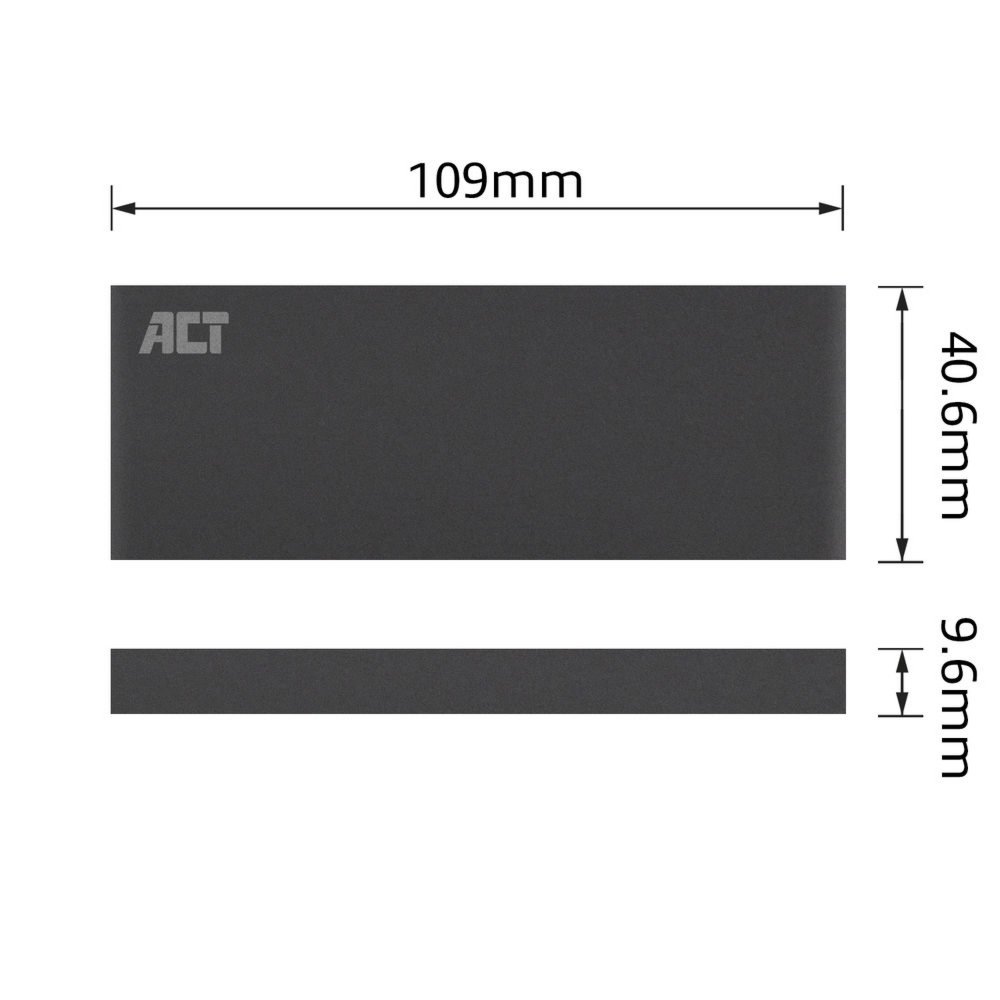 ACT AC1600 | USB 3.2 Gen1 M.2 SATA SSD Behuizing | Aluminium | 5 Gbps 5 ACT AC1600 | USB 3.2 Gen1 M.2 SATA SSD Behuizing | Aluminium | 5 Gbps - Afbeelding 5