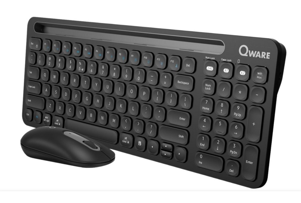 QWARE Wireless Desktop Combo Florence Zwart | Returned 3 QWARE Wireless Desktop Combo Florence Zwart | Returned - Afbeelding 3