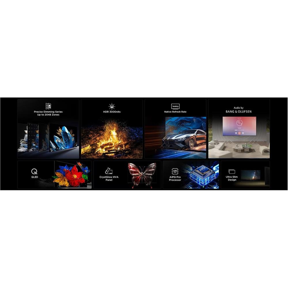 TCL 65C79K (2025) | 65'' Ultra HD 4K | QD-Mini LED Smart TV | Wifi | Google TV | Dolby Vision | 120Hz 3 TCL 65C79K (2025) | 65'' Ultra HD 4K | QD-Mini LED Smart TV | Wifi | Google TV | Dolby Vision | 120Hz - Afbeelding 3