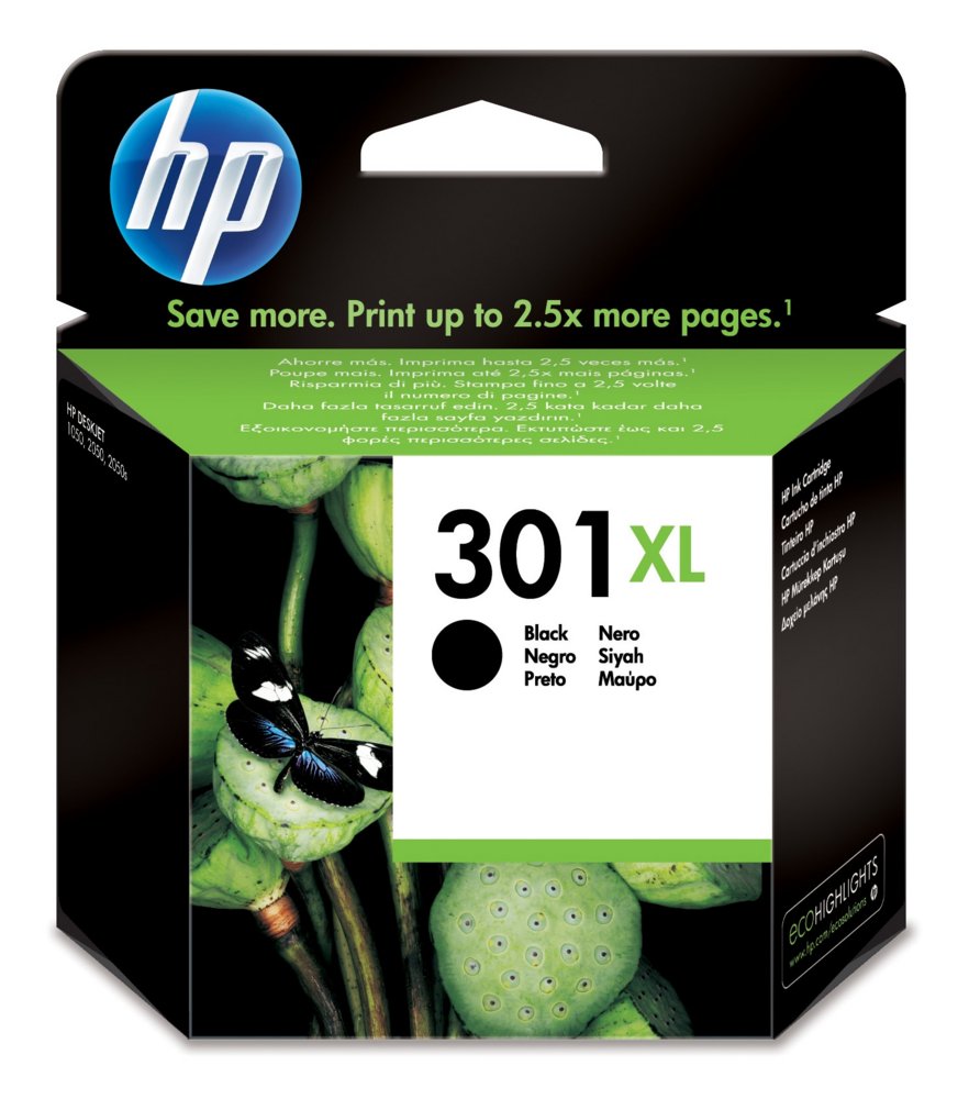 HP 301XL | Originele High-Capacity Zwarte Inktcartridge 1 HP 301XL | Originele High-Capacity Zwarte Inktcartridge