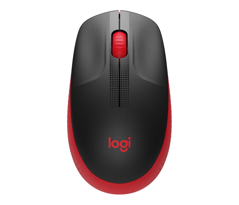 Logitech M190 | Draadloze Muis | Links- en Rechtshandig | RF | 1000 DPI | Zwart/Rood 1 Logitech M190 | Draadloze Muis | Links- en Rechtshandig | RF | 1000 DPI | Zwart/Rood