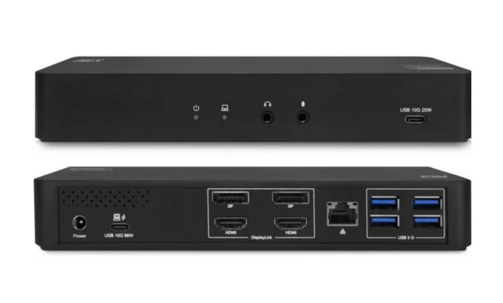 ACT AC7160 | 4K Docking Station & Poortreplicator | USB-C 3.2 Gen 2 | Zwart 1 ACT AC7160 | 4K Docking Station & Poortreplicator | USB-C 3.2 Gen 2 | Zwart
