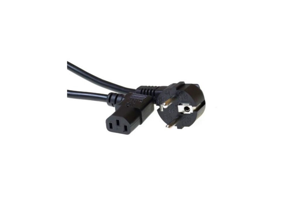 ACT 230V aansluitkabel | Schuko male (haaks) naar C13 (haaks) | 230V / 10A | Zwart | 2 m 1 ACT 230V aansluitkabel | Schuko male (haaks) naar C13 (haaks) | 230V / 10A | Zwart | 2 m