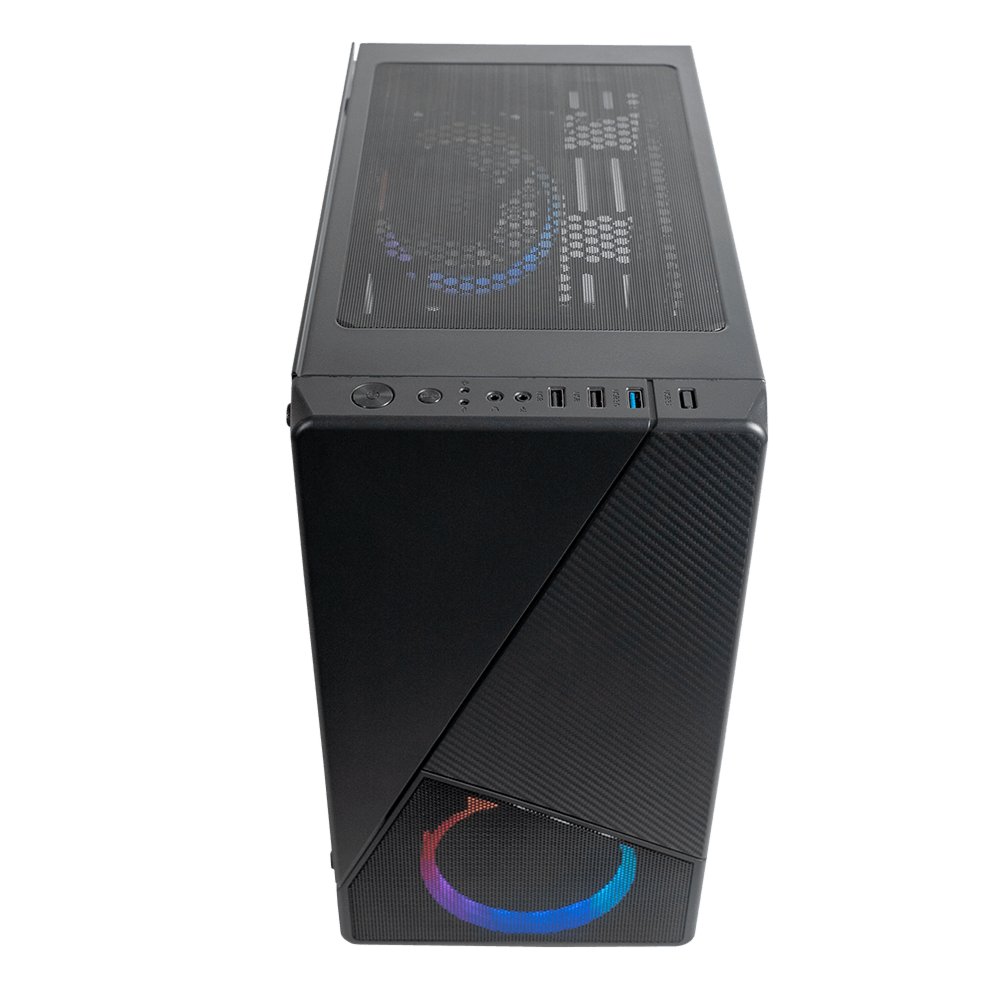 Azza Noir 130 RGB | Micro Tower Case | Zwart 4 Azza Noir 130 RGB | Micro Tower Case | Zwart - Afbeelding 4