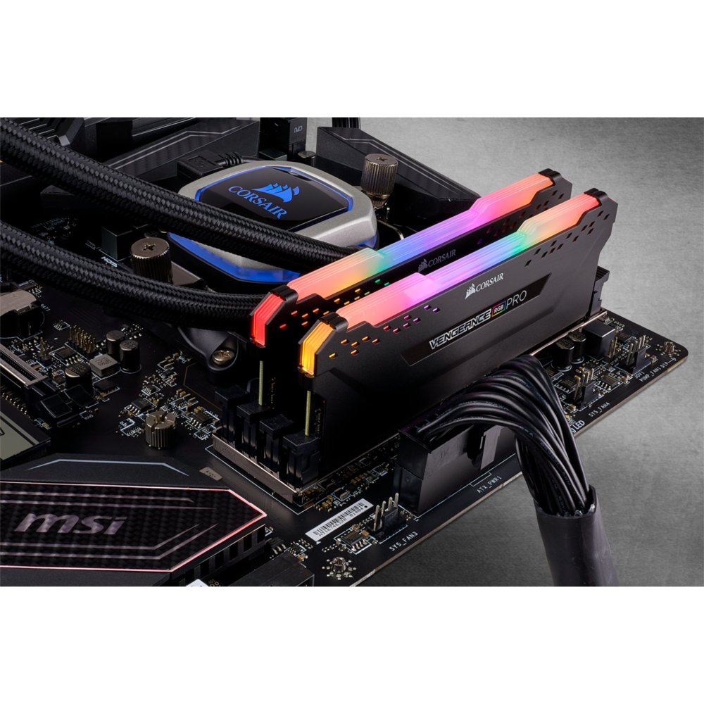 Corsair Vengeance RGB Pro | 32GB 2x16GB DDR4 | 3600MHz | DIMM | CL18 | Geheugenmodule | RAM 4 Corsair Vengeance RGB Pro | 32GB 2x16GB DDR4 | 3600MHz | DIMM | CL18 | Geheugenmodule | RAM - Afbeelding 4