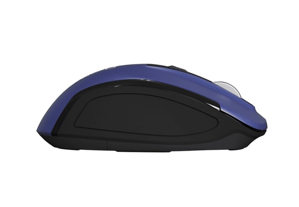 Qware Glasgow | Draadloze Muis | Rechtshandig | RF + Bluetooth | 1600 DPI | Blauw/Zwart 4 Qware Glasgow | Draadloze Muis | Rechtshandig | RF + Bluetooth | 1600 DPI | Blauw/Zwart - Afbeelding 4