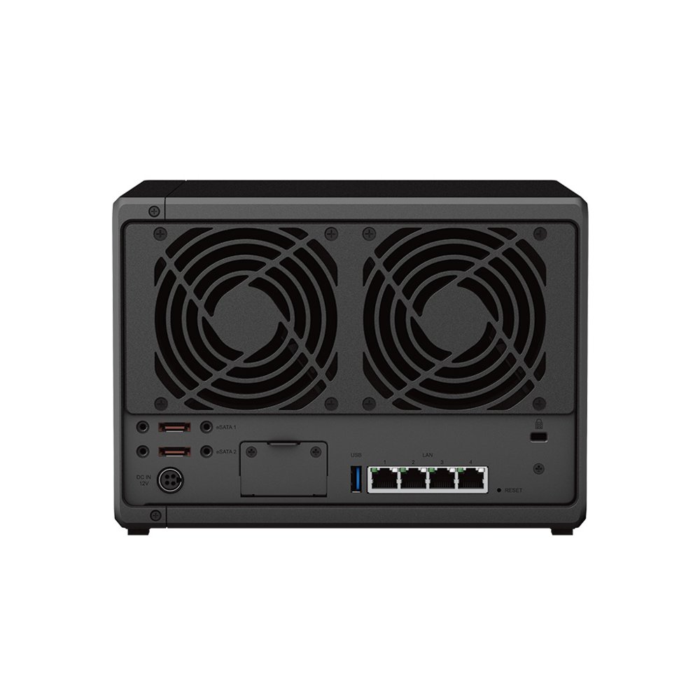 Synology DiskStation DS1522+ NAS | 5 Drive Bays | AMD Ryzen R1600 | 4x Gigabit Ethernet | Desktop | Zwart 5 Synology DiskStation DS1522+ NAS | 5 Drive Bays | AMD Ryzen R1600 | 4x Gigabit Ethernet | Desktop | Zwart - Afbeelding 5